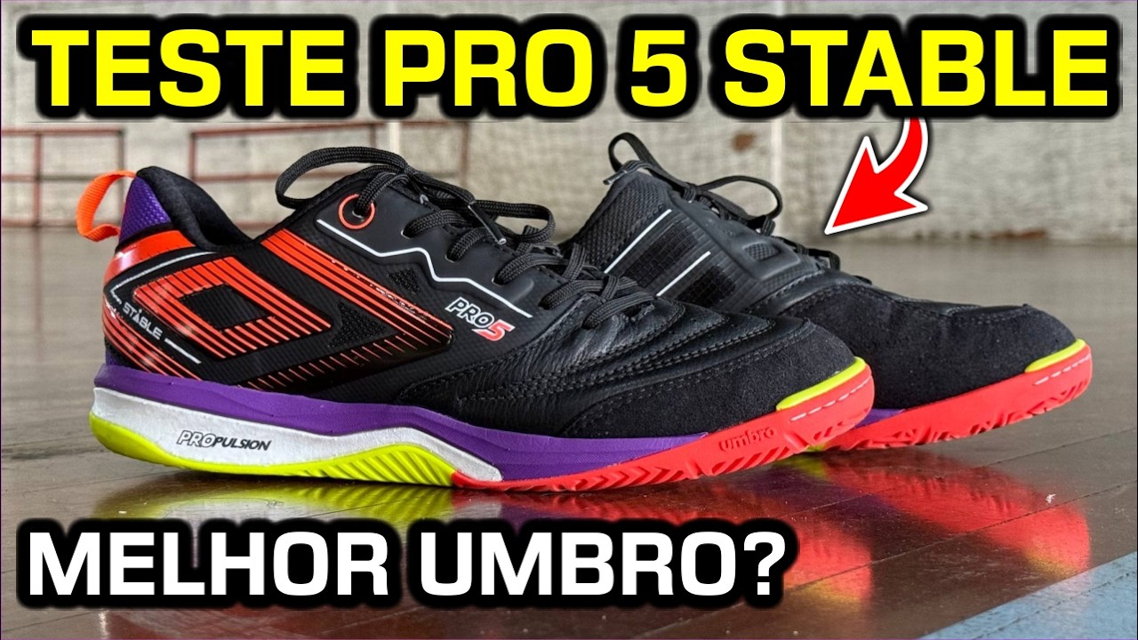 MELHOR versão da PRO 5? - Teste chuteira futsal Umbro Pro 5 Stable IN