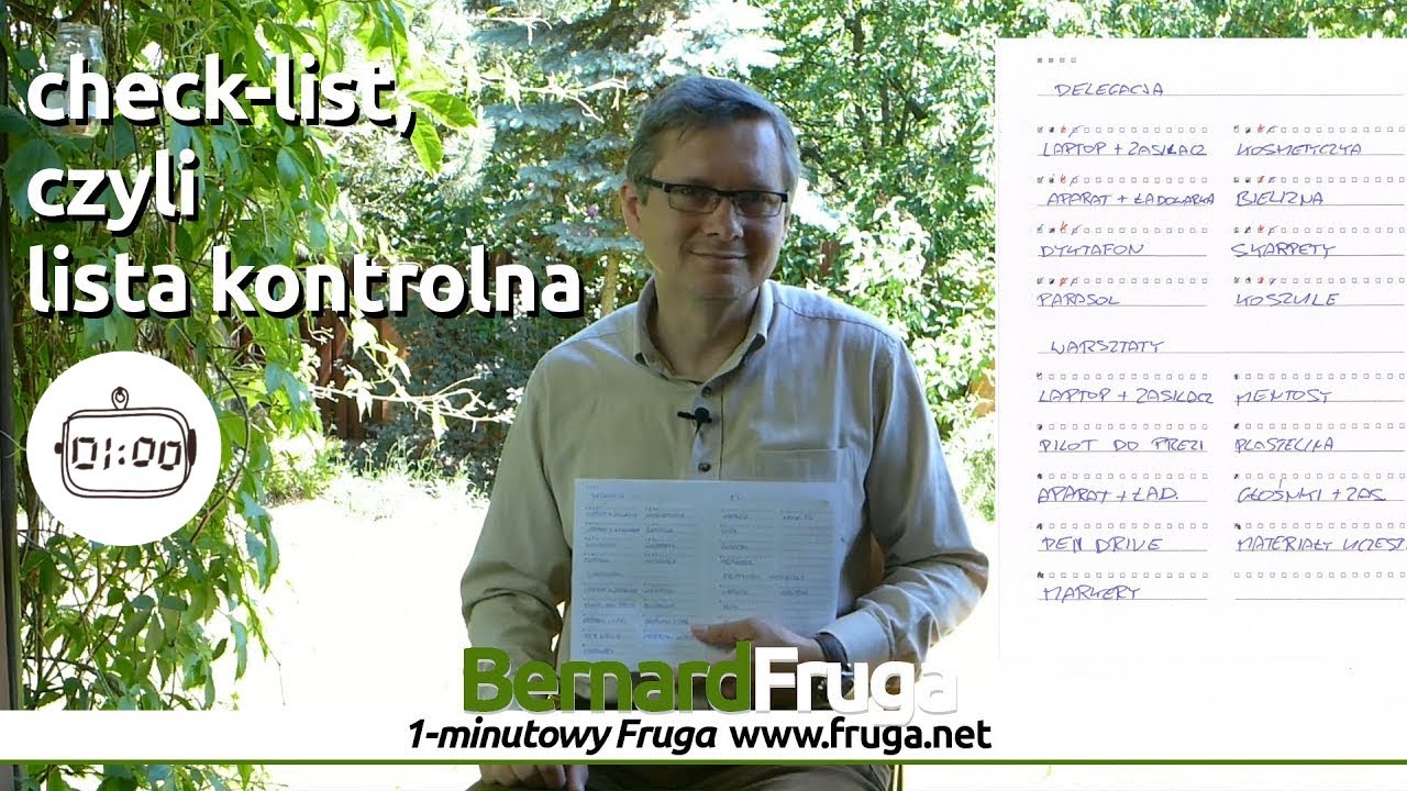 Checklist, czyli lista kontrolna