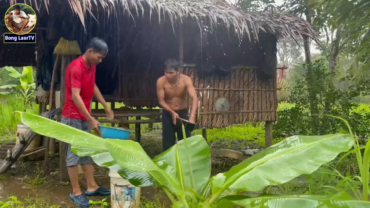 ស្លព្រលិតតាមកោះ ភ្លៀងខ្យល់កន្រ្តាក់ខ្លាំងណាស់ សែនត្រជាក់សប្បាយ Bong LaorTV