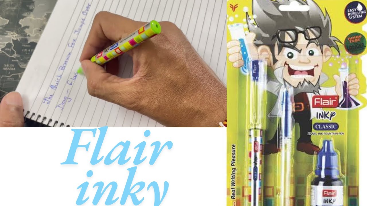 FLAIR INKY CLASSIC | FOUNTAIN PEN @50/- | FREE INK BOTTLE & NEW FILLING SYSTEM