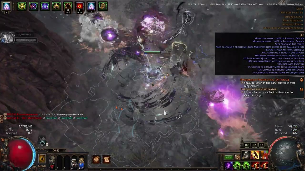 Str Stacking Heavy Strike of Trarthus vs 100% Deli Feared (PoE 3.28 Mirage)