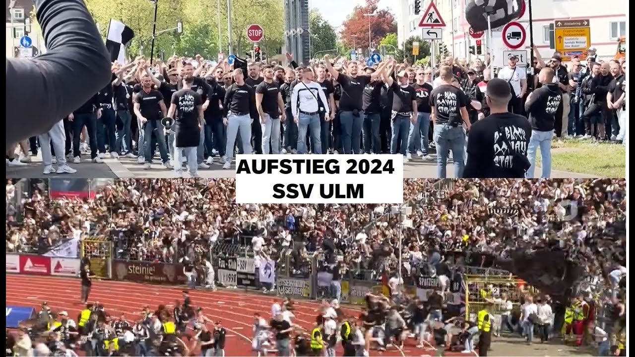 Ulm steht auf dem Kopf.. nach 23 Jahren zurück in der 2. Liga. SSV Ulm Aufstieg 2024