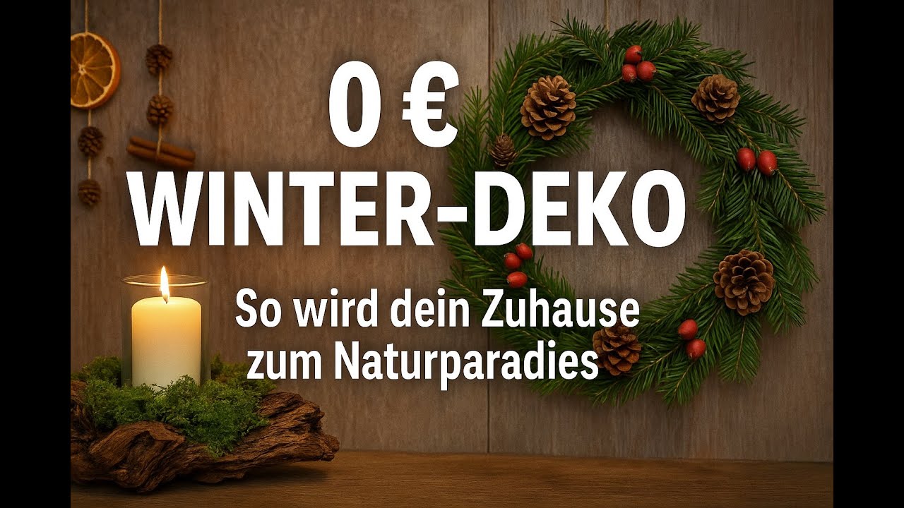 0&euro; Winter Deko So wird dein Zuhause zum Naturparadies!