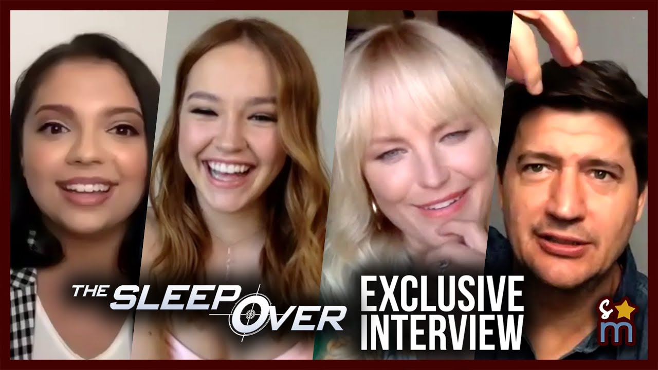 THE SLEEPOVER Cast Talk Bloopers, Fight Songs & More | Exclusive Interview
