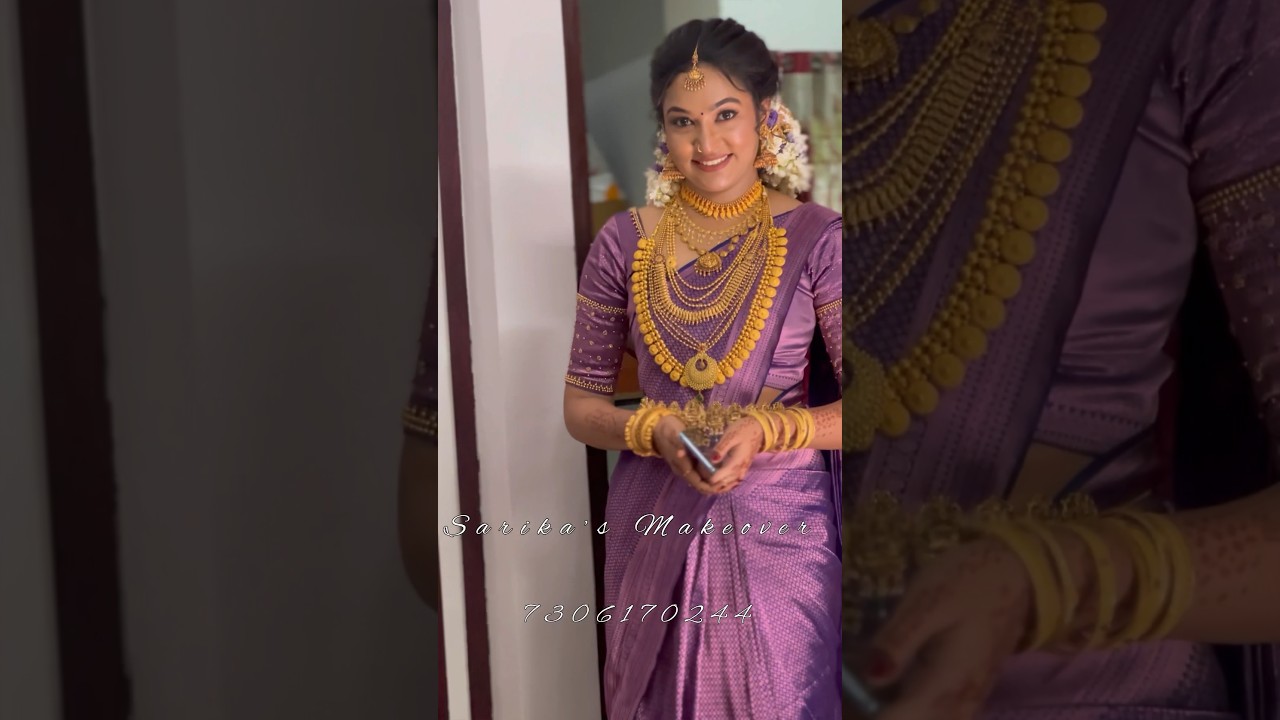 Kerala Hindu bridal makeover 😍😍😍😍😍😍🥰 #bridalmakeover #weddingbeauty #makeover #makeupartist