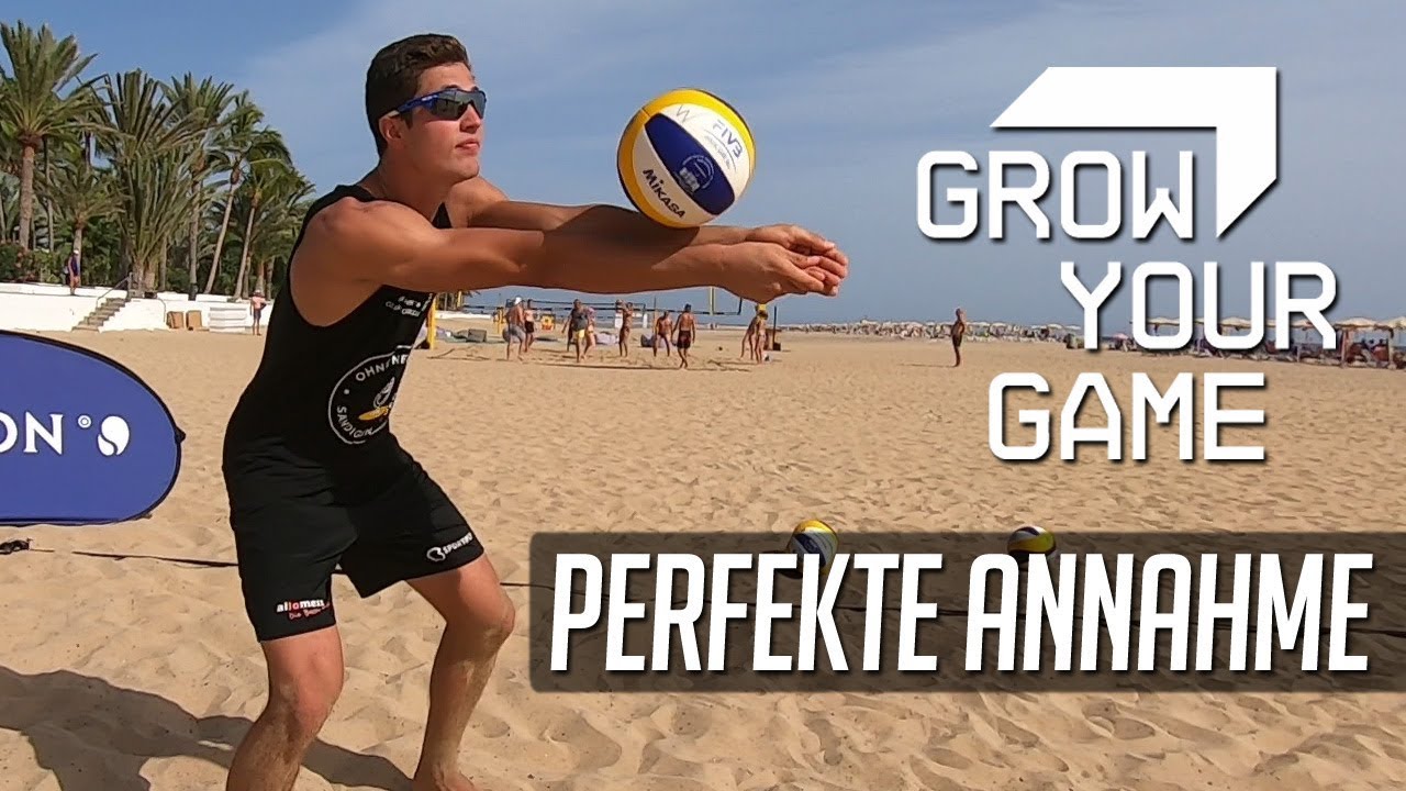 Beachvolleyball - Wie spiele ich eine perfekte Annahme?