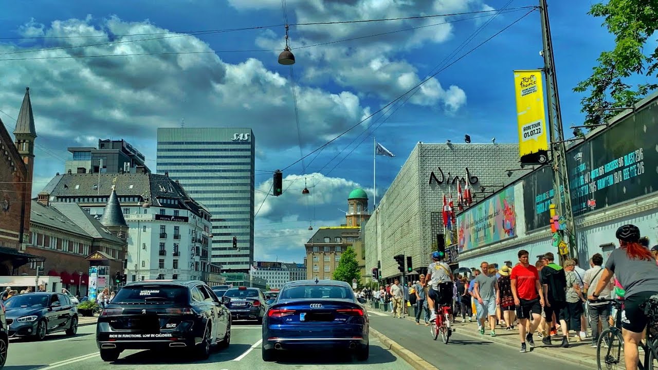 Copenhagen summer || 4K Driving In Copenhagen || Driving in Denmark 🇩🇰