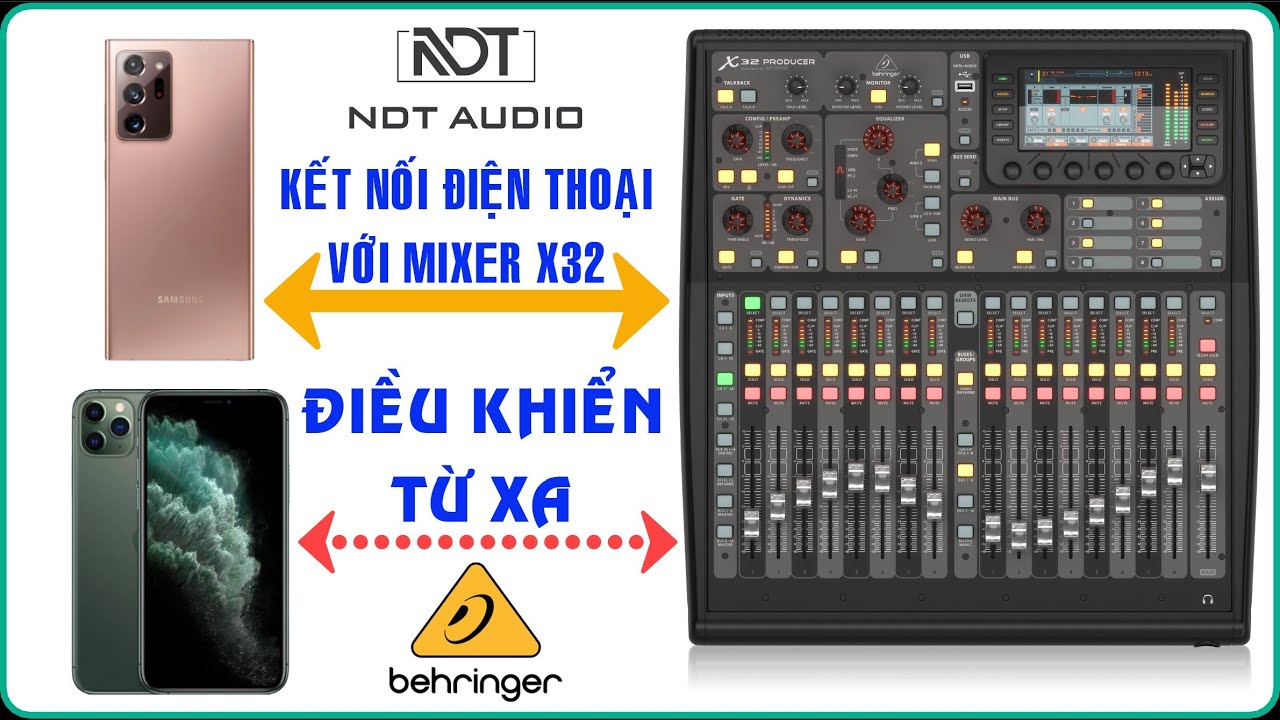 Cách Kết Nối Điện Thoại Với Mixer X32 Điều Khiển Từ Xa 13/08/2022