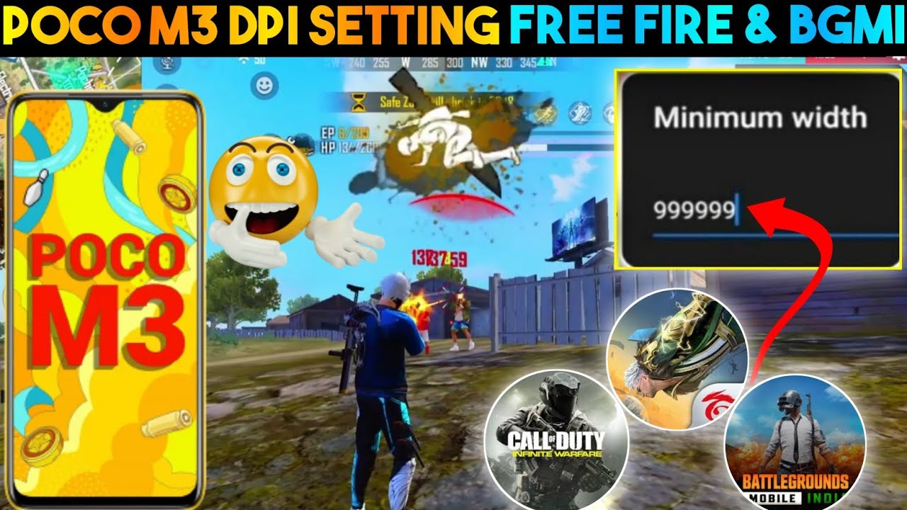 Poco M3 Free Fire Auto Headshot Dpi Hud Sensitivity Setting | Free Fire Max & Bgmi Developer Option