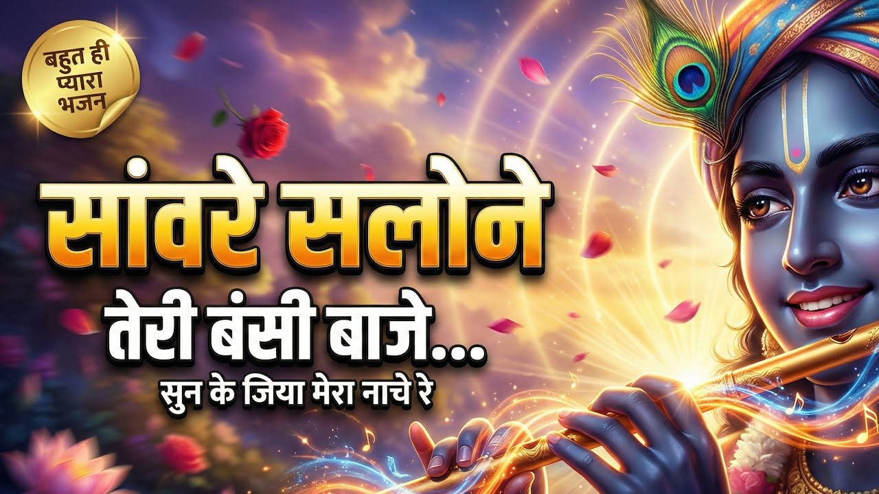 🌼 सांवरे सलोने तेरी बंसी बाजे सुन के जिया मेरा नाचे रे। New Bhakti Song 🥰 Krishna 