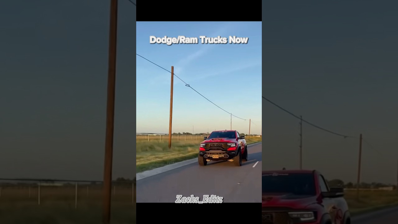 Vehicle Brands Now Vs Then (Dodge/Ram Trucks Edition) #edit #shorts #dodge #ram