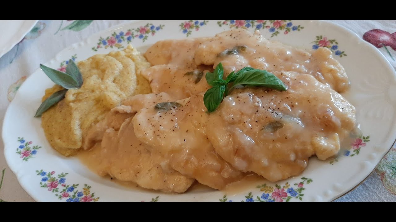 ★Filetto di pollo al limone con polenta★