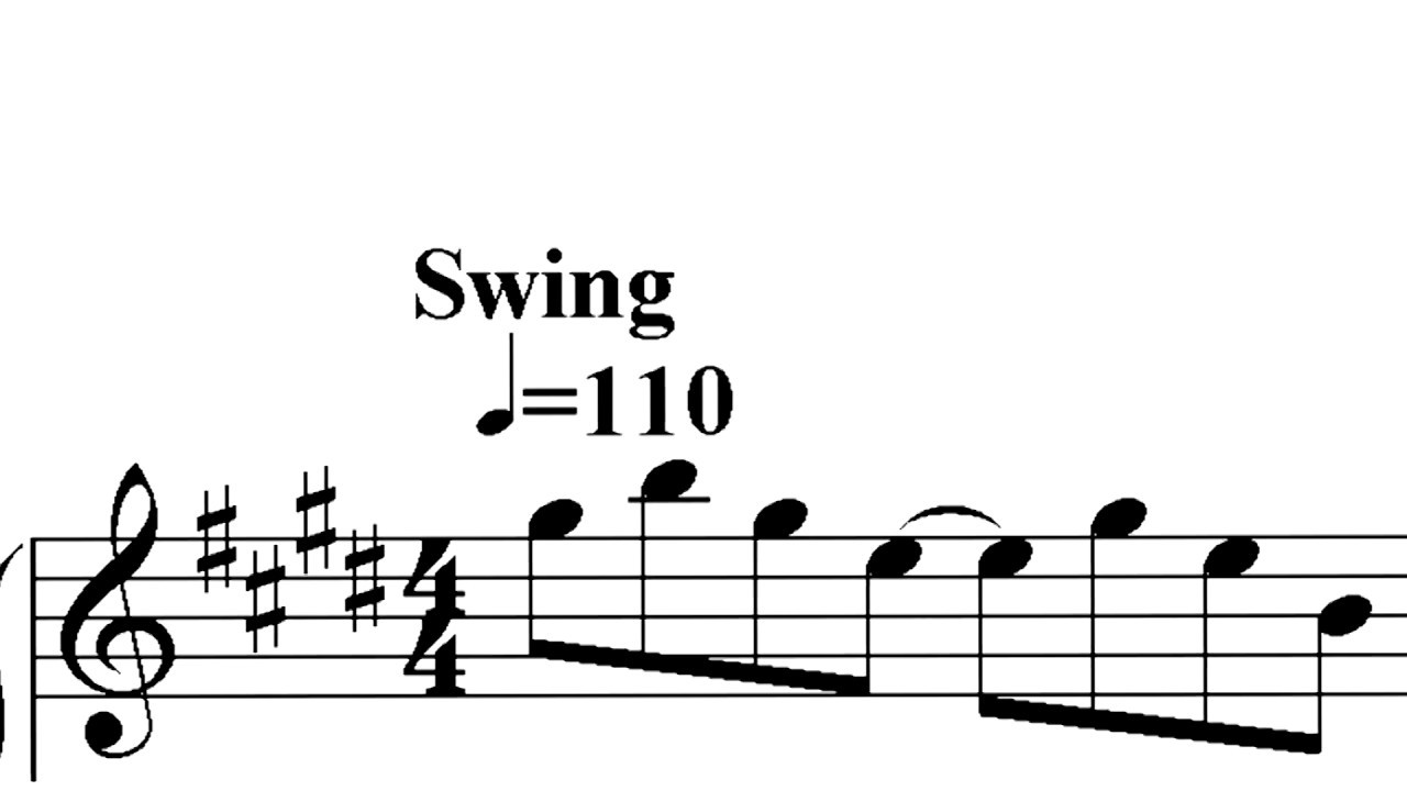 Practice Swing Rhythm step by step adding speed and syncopation