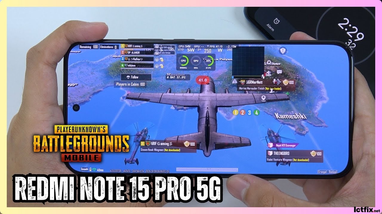 REDMI NOTE 15 PRO 5G PUBG Mobile Gaming Test | Dimensity 7400-Ultra | 120Hz Display