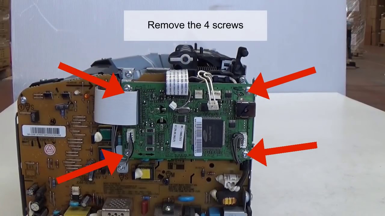 Разборка принтера Samsung 1660 1665 1860 1865