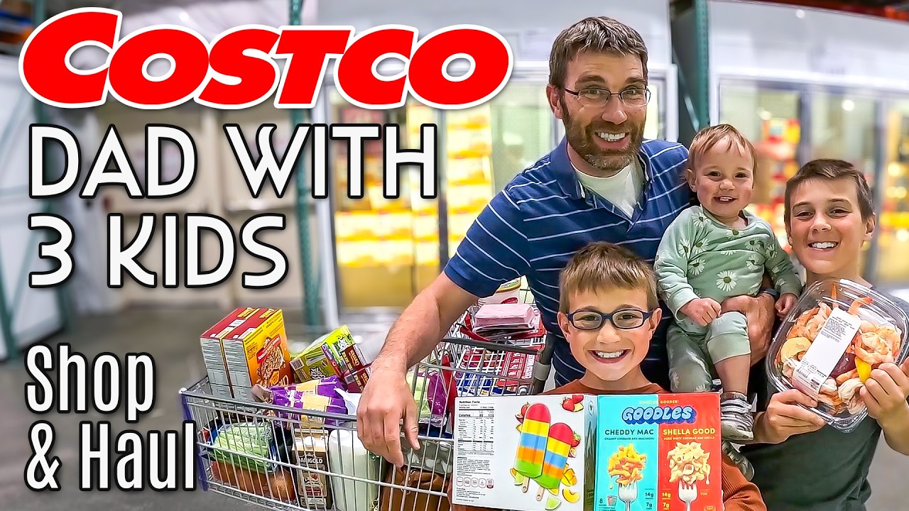 COSTCO Grocery Shop & Haul | DAD & KIDS Shop