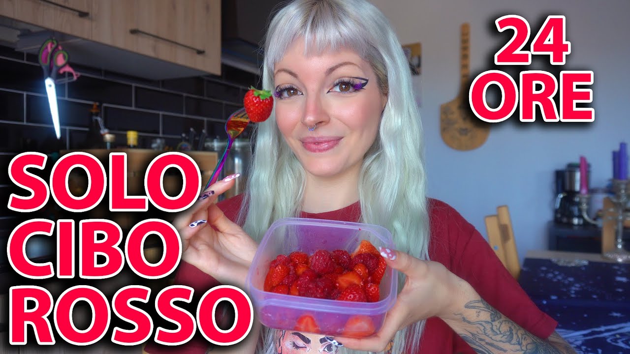 MANGIO SOLO CIBO ROSSO PER 24 ORE!