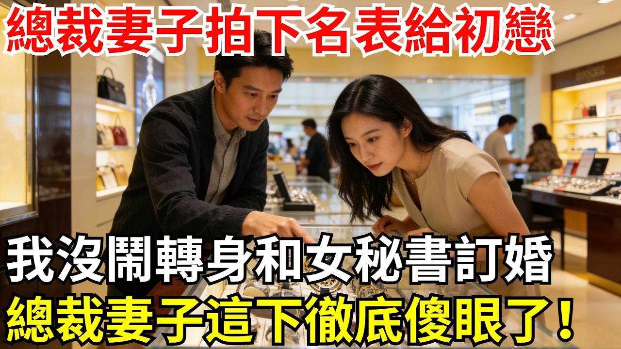 總裁妻子拍下名錶給初戀，我：把卧室讓給你們睡吧，轉身我和女祕書訂婚後，總裁妻子這下徹底傻眼了！#故事#情感
