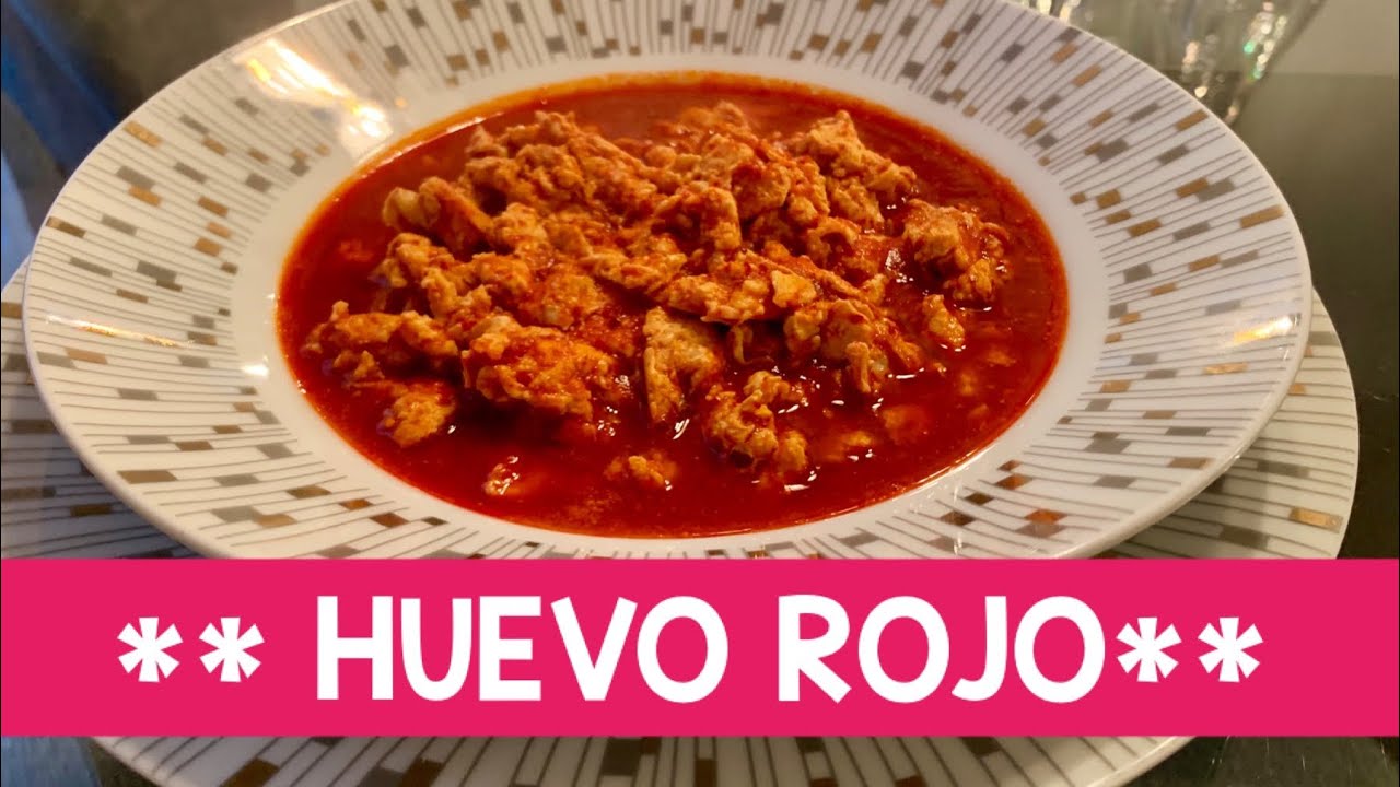 HUEVO ROJO DELICIOSO PREPARADO CON ❤️