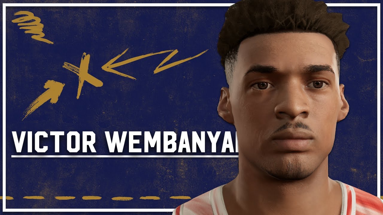 NBA 2K23 - Victor Wembanyama Face Creation & Realistic Jumpshot (2023 NBA Draft)