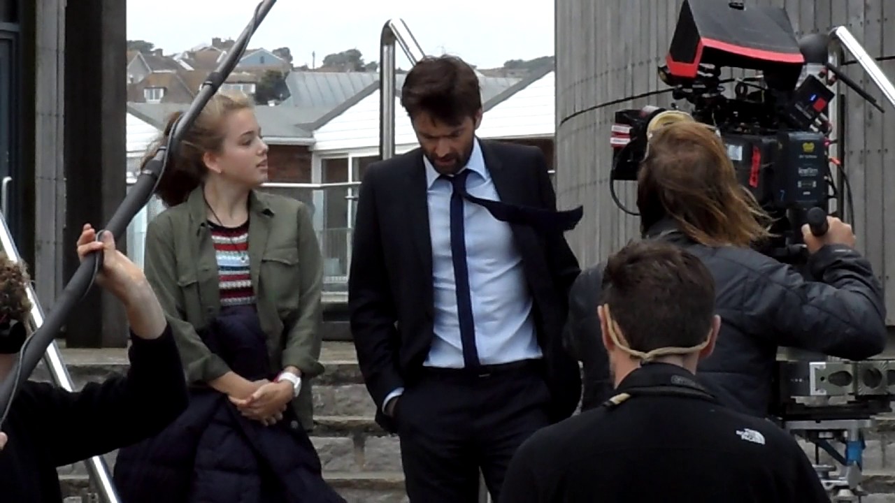 Broadchurch Filming at West Bay, Dorset, UK