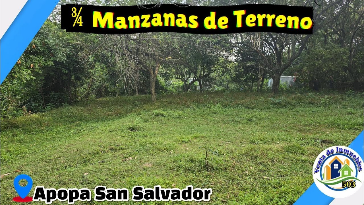 ¾ Manzanas de Terreno en zona céntrica , con acceso a servicios básicos y Centros comerciales.