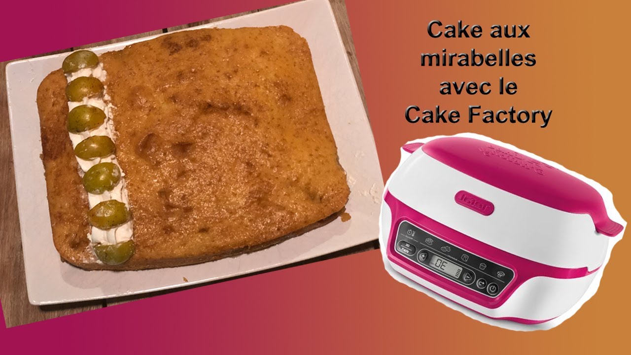 Recette de cake aux mirabelles avec le cake factory