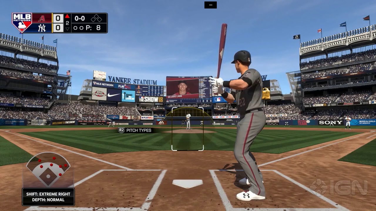 MLB The Show 18 - The Arizona Diamondbacks Vs The New York Yankees Gameplay