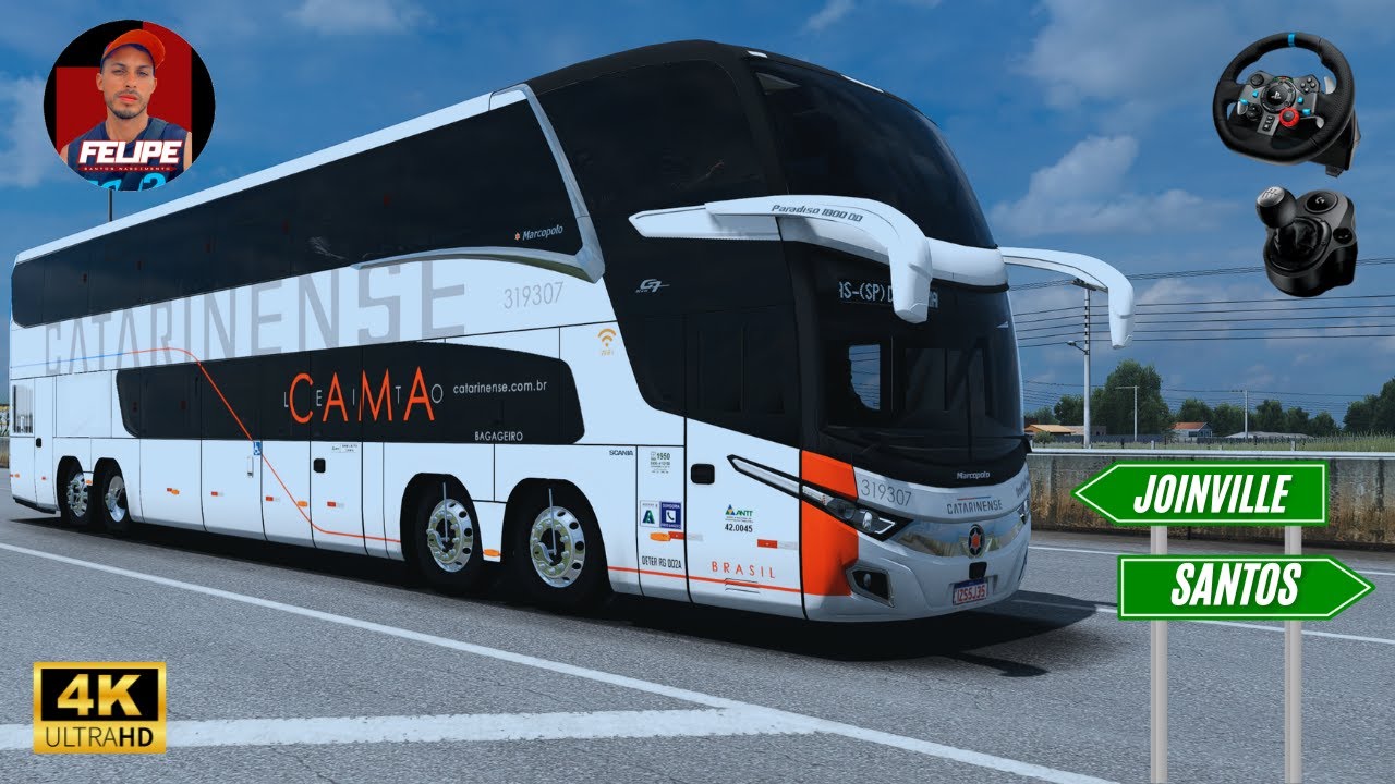 De Joinville Para: Campinas - New G7 1800 DD - Catarinense / ETS2 em 4K 60FPS