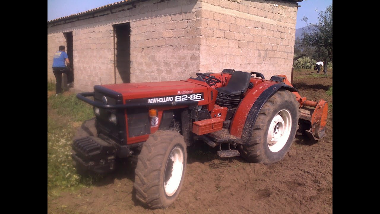 New holland 82.86 & Renault 55.14 v / φρεζάρισμα και αυλάκωμα