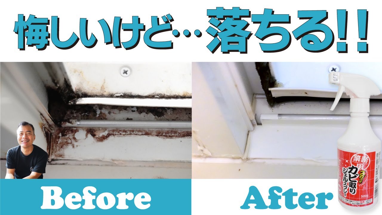 大掃除のカビ取りに【お風呂・窓パッキン】カビ一発解決！簡単スプレーで汚れサヨナラ