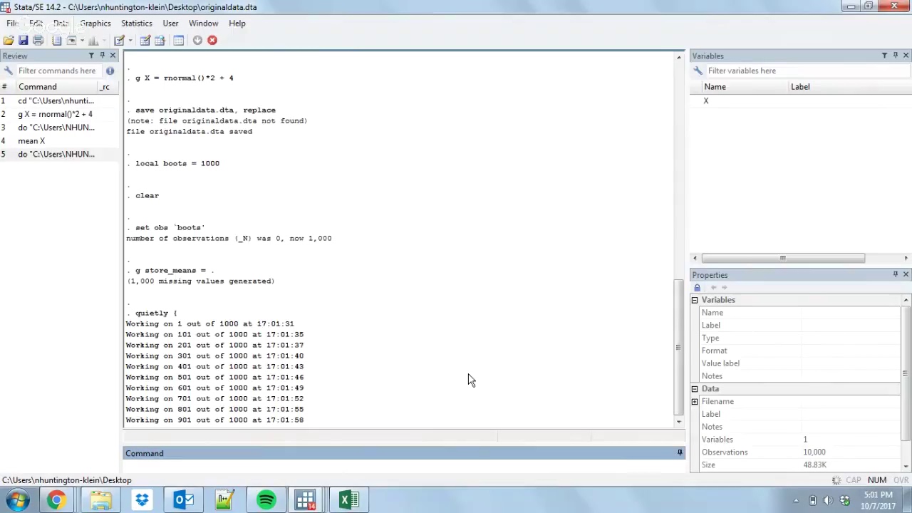 Bootstrap in Stata
