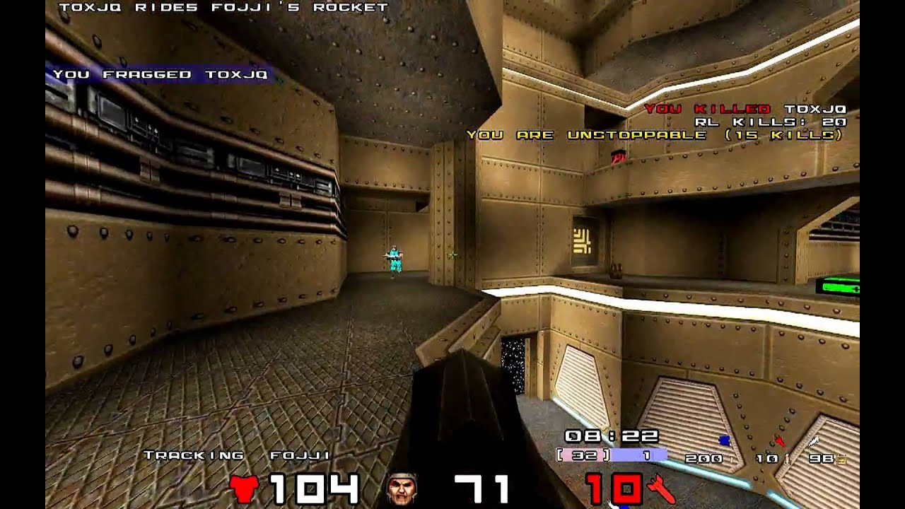 QuakeCon 2007 Toxjq vs Fojji (Toxic vs Fox) Quad Damage Tournament Final - QuakeWorld Part2