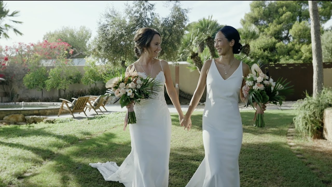 So much love at this perfect wedding at Xalet del Nin - Joanna&Sophie by Urko Wedding Films