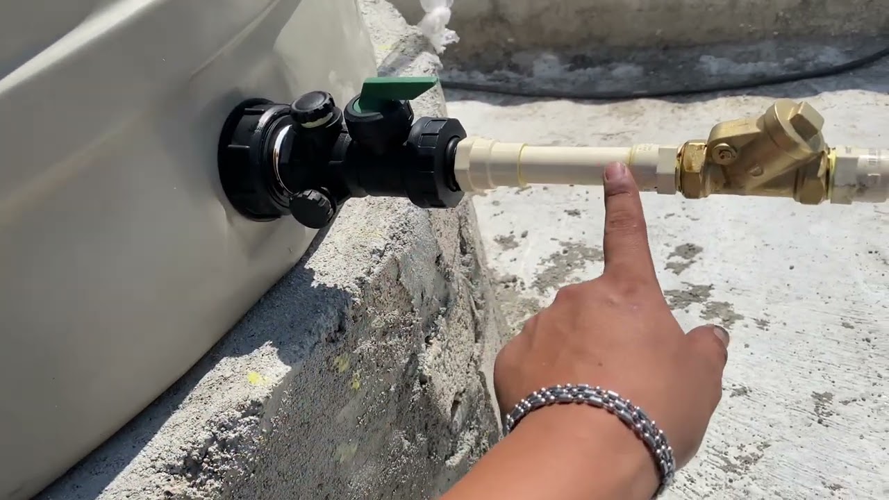 Instalación de tinaco con válvula check (explicación)
