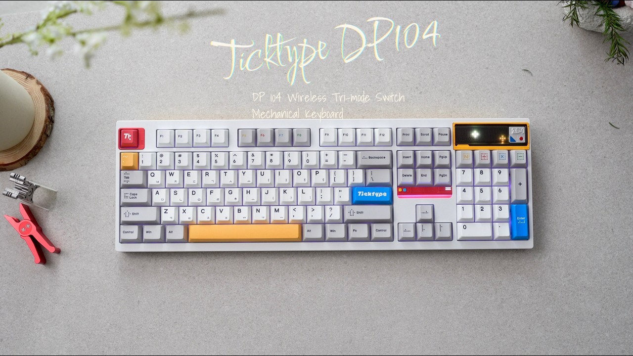 와 퀄리티 미쳤다🤩 DP104 저소음 위스퍼축ㅣ알루미늄 풀배열 키보드가 핫하다구요!!