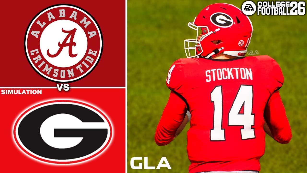 Georgia vs. Alabama Simulation | College Football 26 PS5 Gameplay