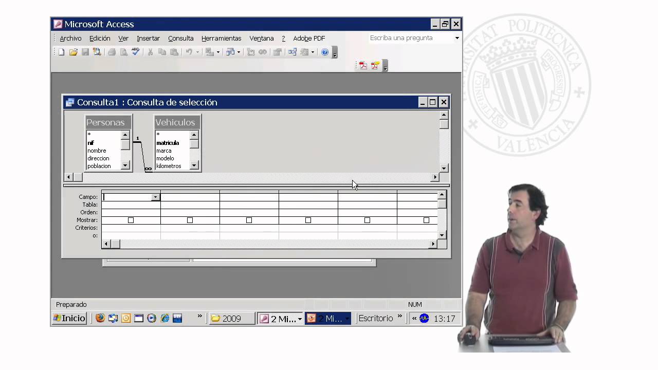 Microsoft Access - Ejercicios - Diseño de consultas - Consultas de selección complejas | 24/33 | UPV