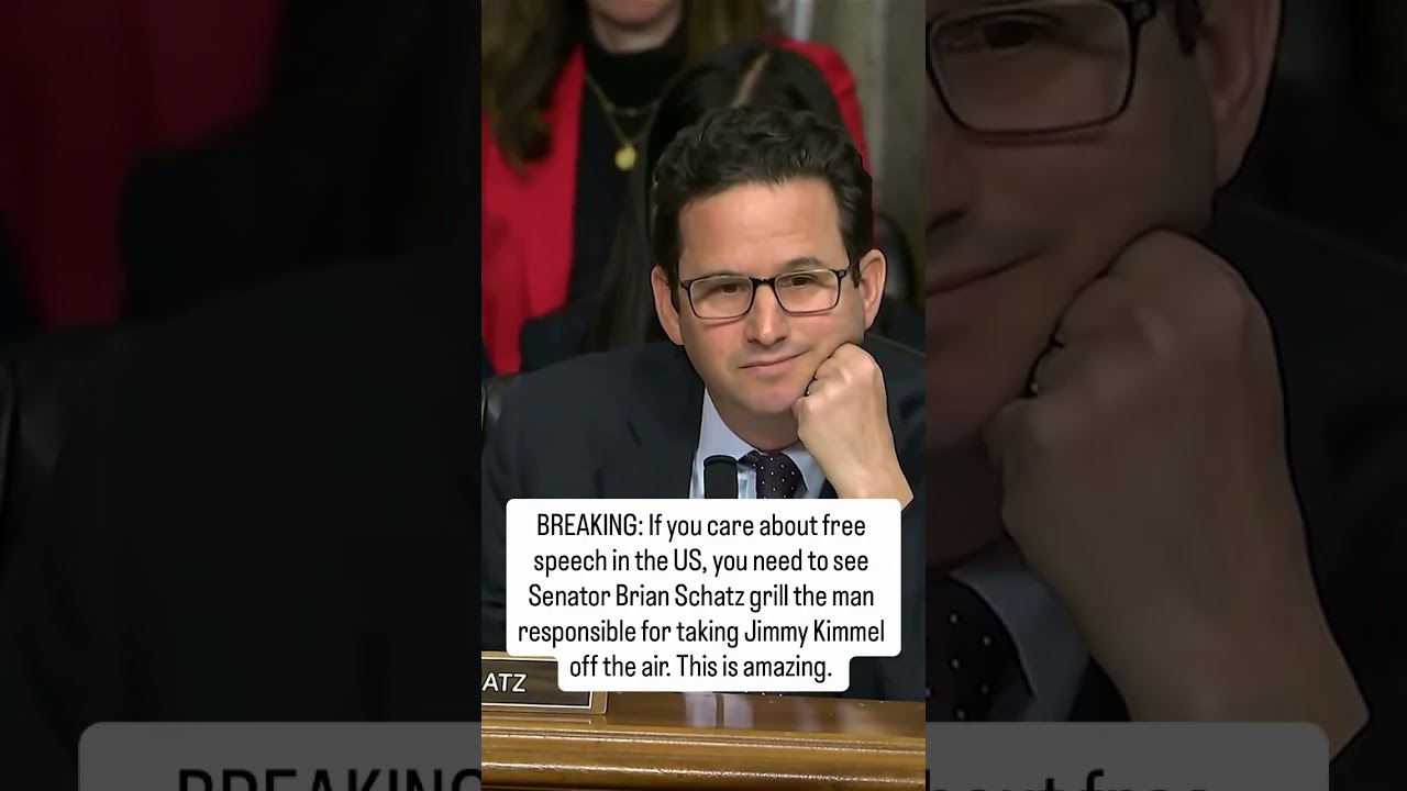 BREAKING: If you care about free speech in the US, you need to see Senator Brian Schatz grill the