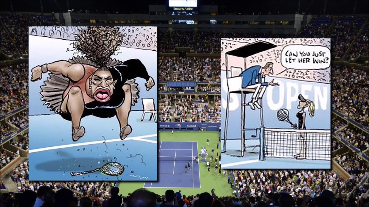 Serena Williams Cartoon Debate