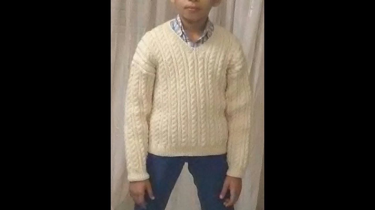 Knitted Pullover for 10 years old