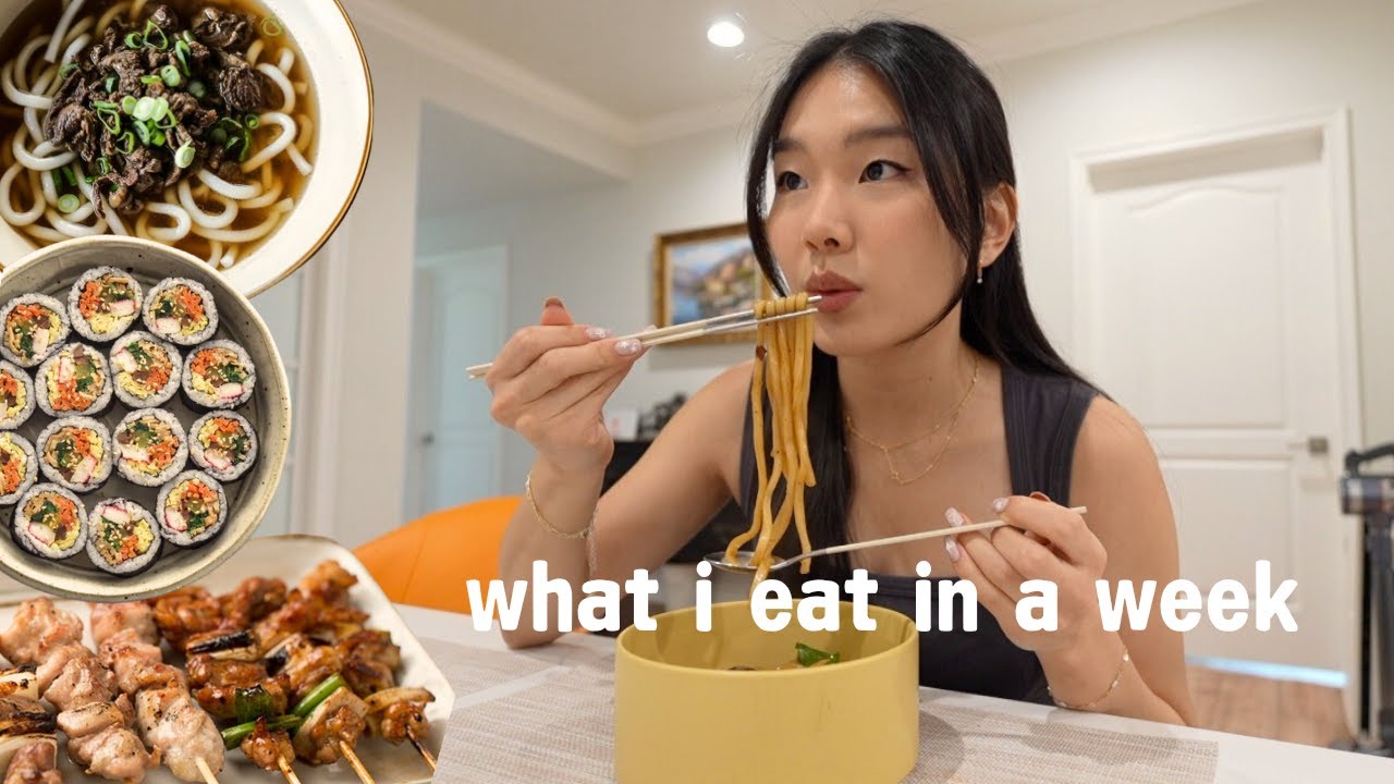 what i eat in a week (home cooked meals)