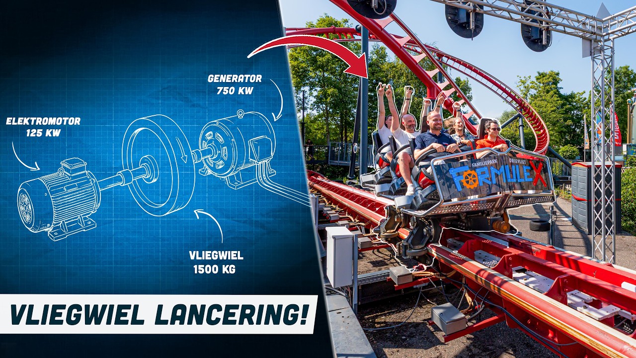 Hoe Werkt een Achtbaan met Vliegwiel? 🛞 | Backstage Formule X in Familiepark Drievliet!