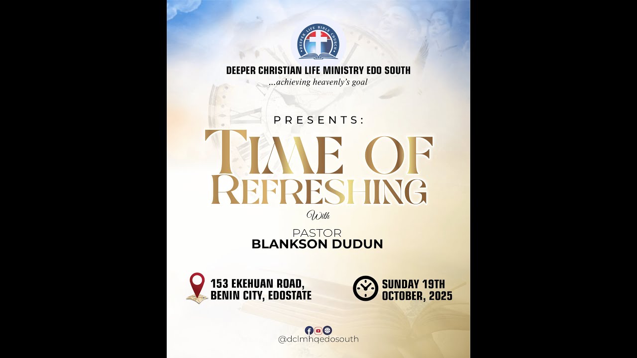 Time of Refreshing || Sunday  Worship Service || October 19 ,2025