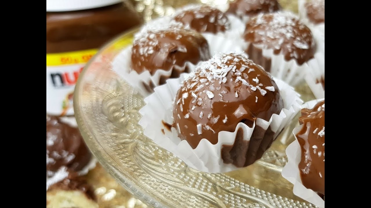 Sensationelle Kokospralinen mit Nutella I Bountykugeln selber machen I Kokos-Pralinen I Bounty