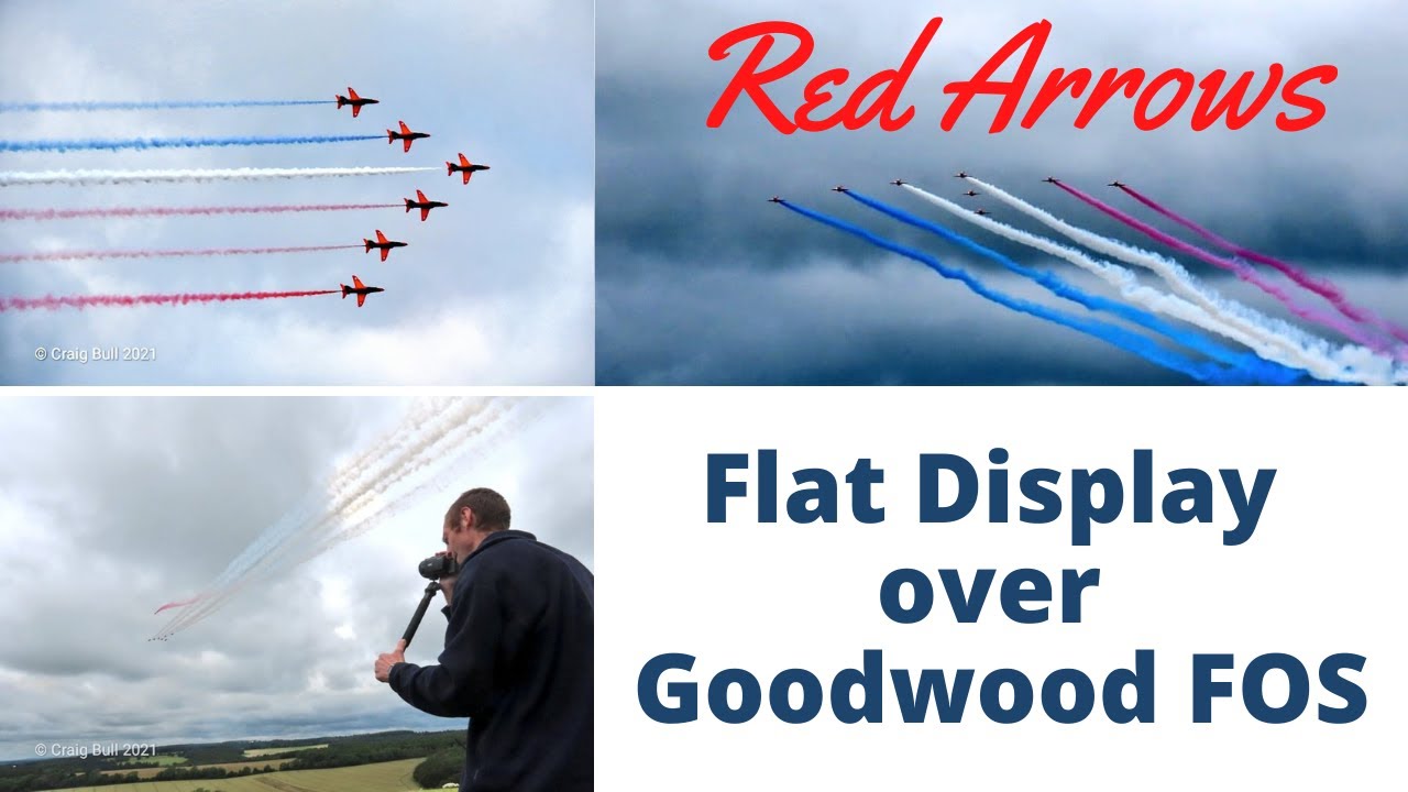 Red Arrows (over FOS Goodwood) 11th July 2021