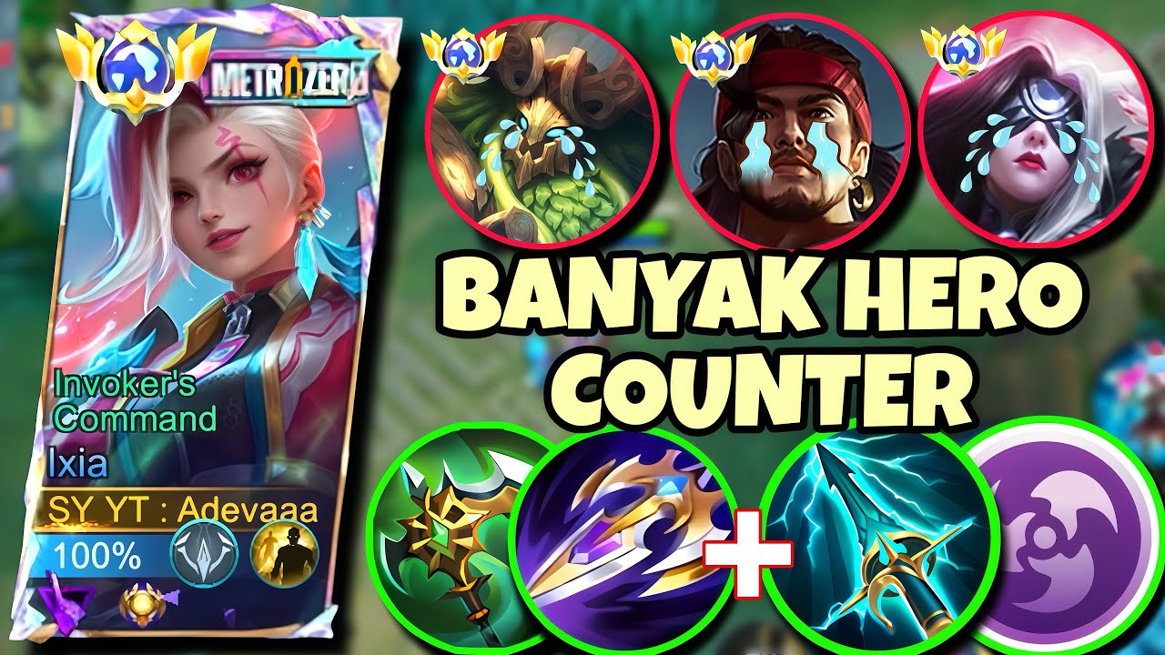 LANING PHASE IXIA TANPA SUPPORT DI IMMORTAL, LAWAN HERO COUNTER IXIA, BUILD TOP GLOBAL IXIA NEW 2026