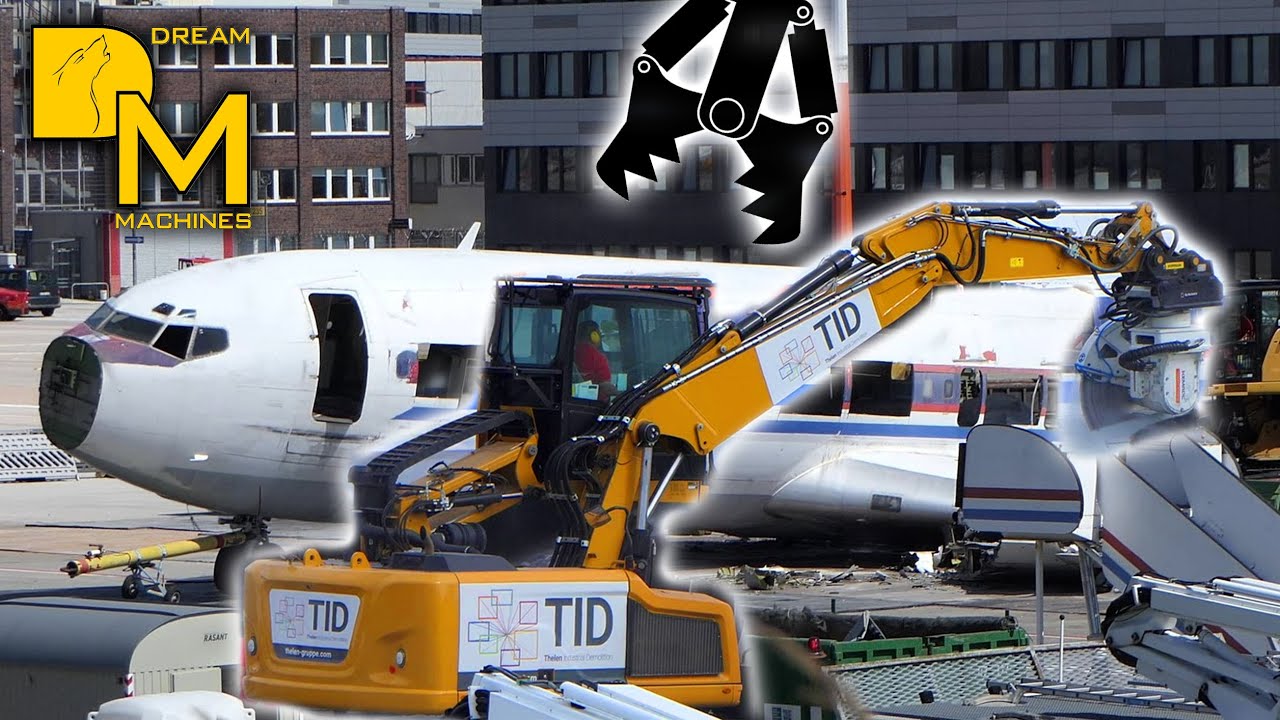 Flugzeug verschrotten! CATERPILLAR BAGGER zerlegt ✈️ BOEING 707-430 ✈️ Lufthansa | DREAM MACHINES