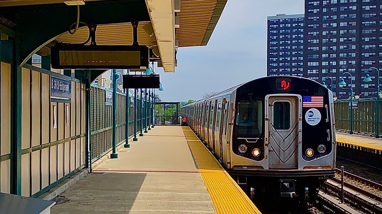 MTA Subway | R160A-2 (A) train @ Beach 36th Street