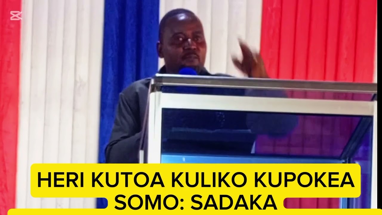Sadaka na MWL. Isaack exaut Zacharia @T.A.GMBWENIBAHARINICHURCH